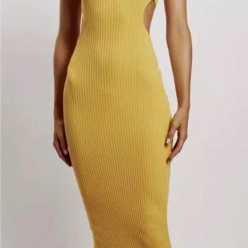 Meshki Ribbed Midi Dress, Miami poolside